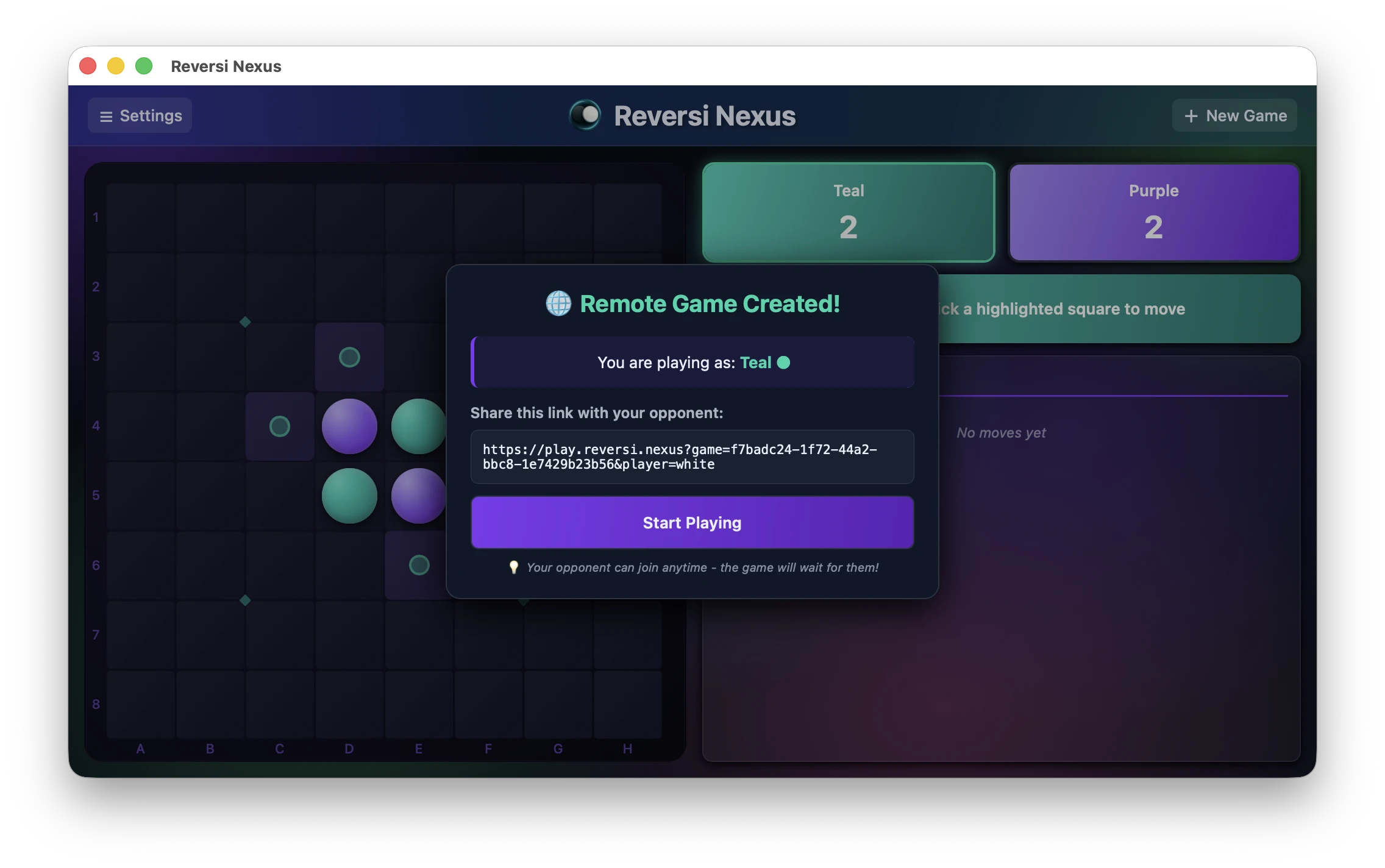 Reversi Nexus offline games on desktop